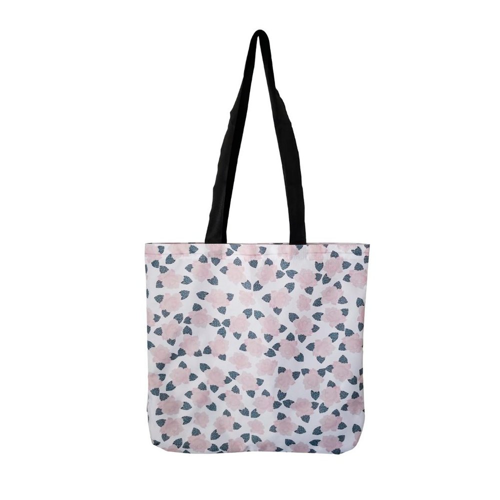 👄 Stella Saksa Spring Polka Dot Floral Reusable Shopping Tote